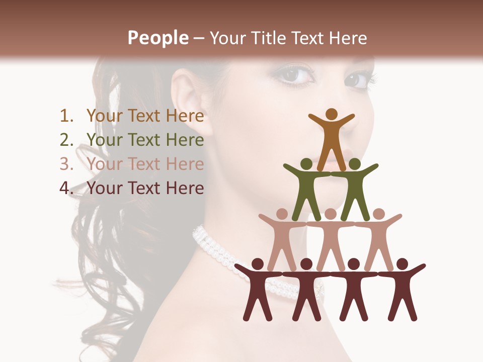 Girl Closeup Curly PowerPoint Template