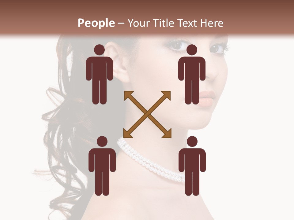 Girl Closeup Curly PowerPoint Template