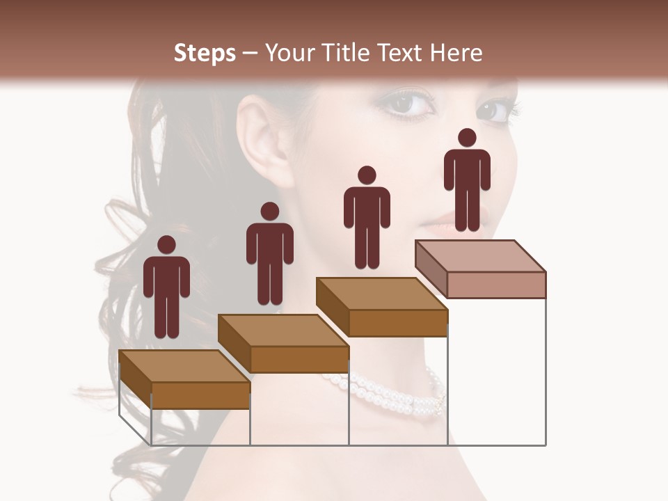 Girl Closeup Curly PowerPoint Template
