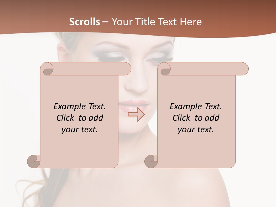 Looking Background Pretty PowerPoint Template
