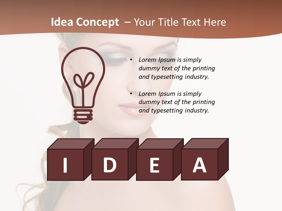 Looking Background Pretty PowerPoint Template