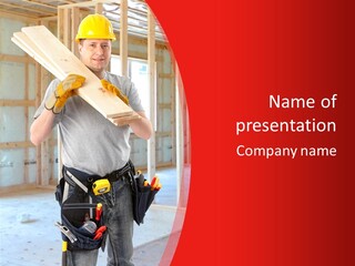 Development Man Contractor PowerPoint Template