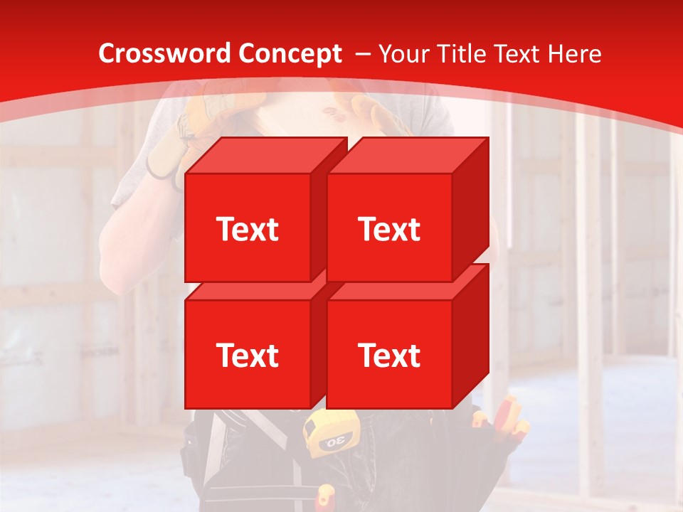 Development Man Contractor PowerPoint Template