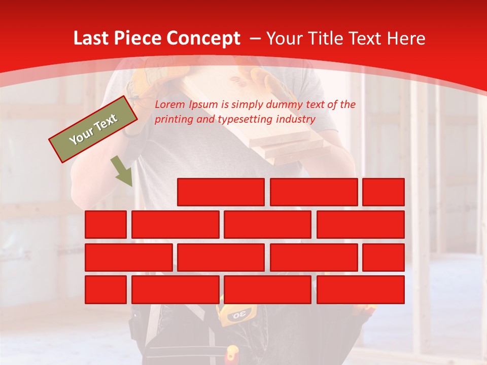 Development Man Contractor PowerPoint Template