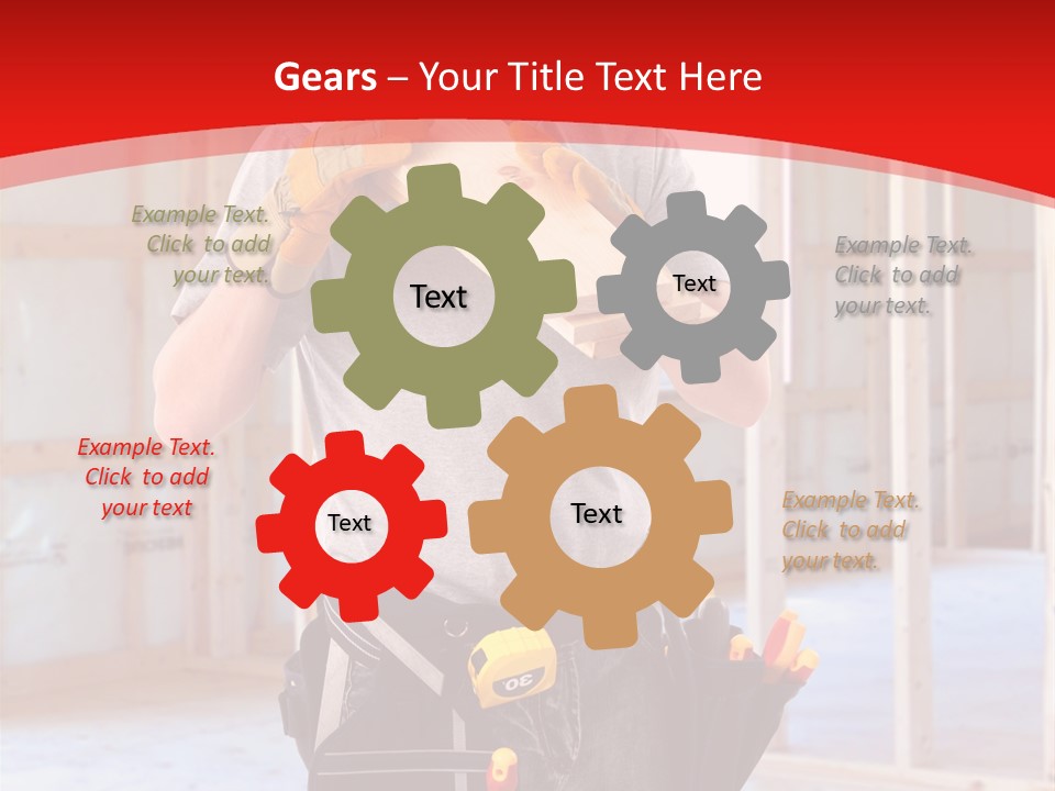 Development Man Contractor PowerPoint Template