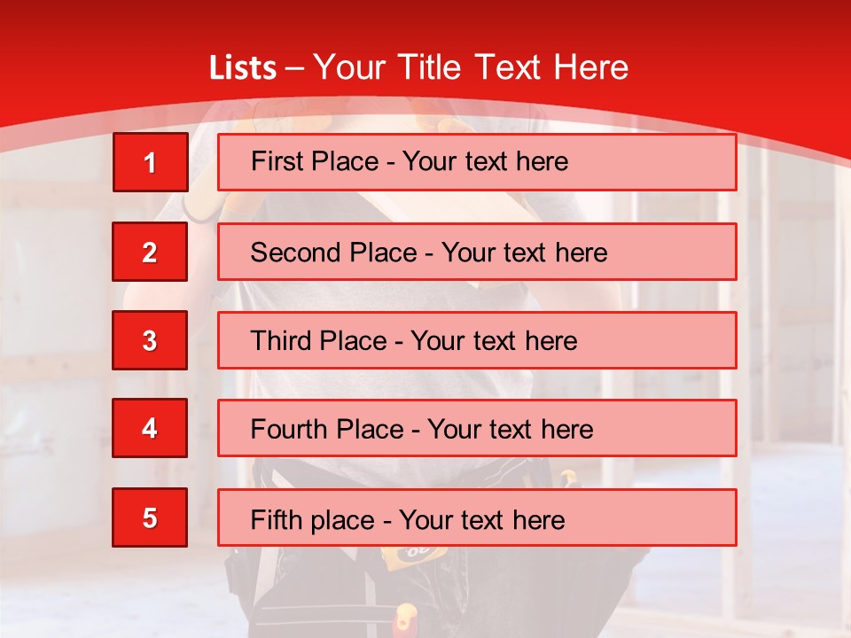Development Man Contractor PowerPoint Template