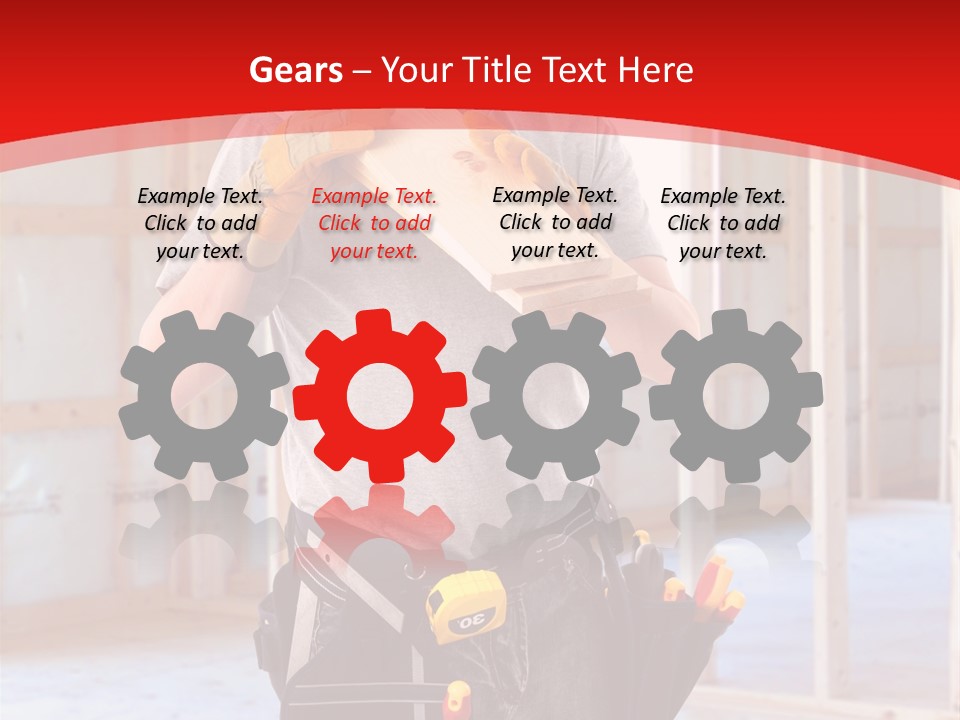 Development Man Contractor PowerPoint Template