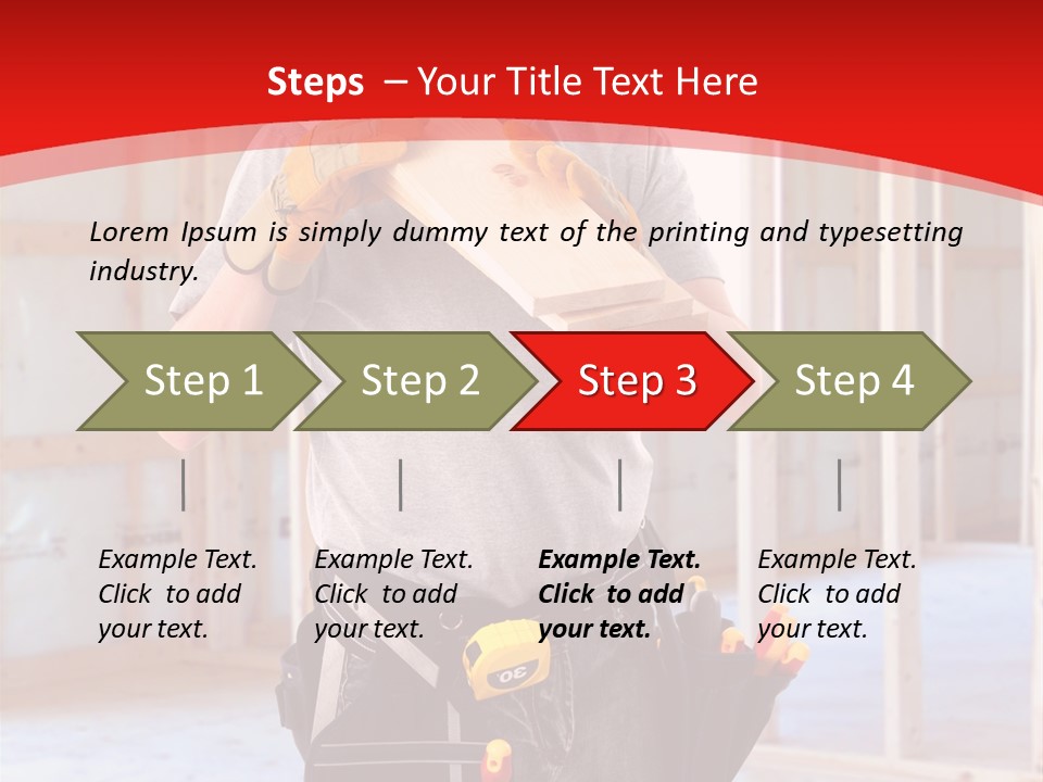 Development Man Contractor PowerPoint Template