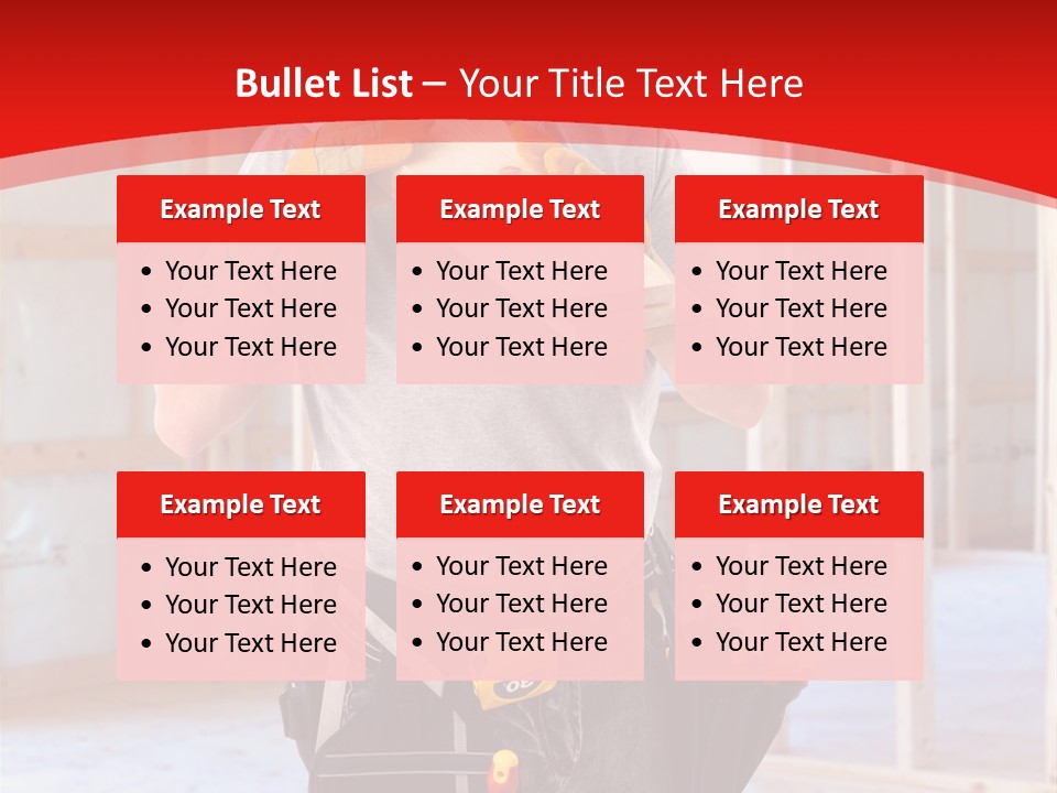 Development Man Contractor PowerPoint Template