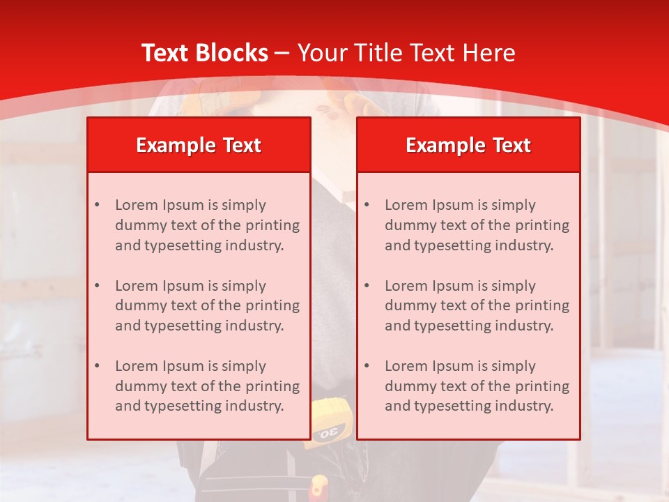 Development Man Contractor PowerPoint Template