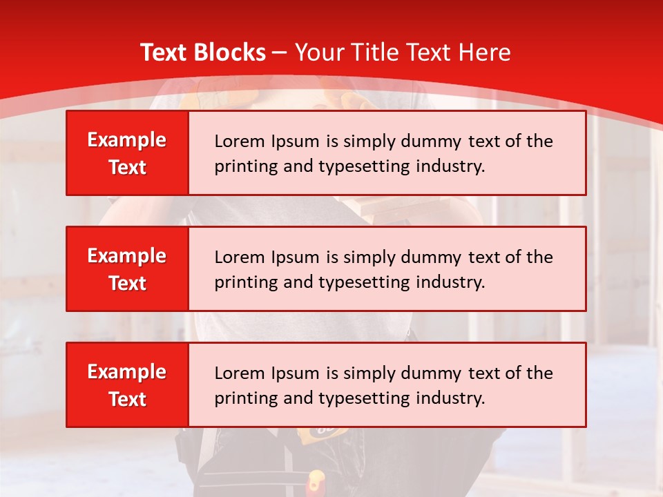 Development Man Contractor PowerPoint Template