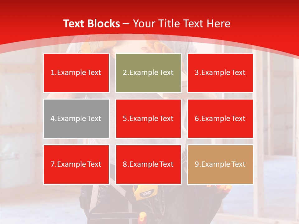 Development Man Contractor PowerPoint Template