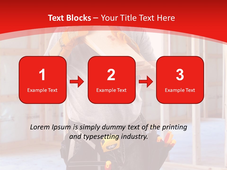 Development Man Contractor PowerPoint Template