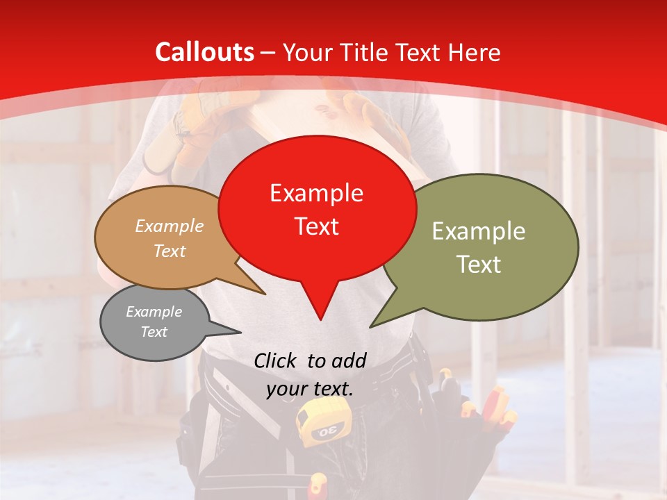 Development Man Contractor PowerPoint Template