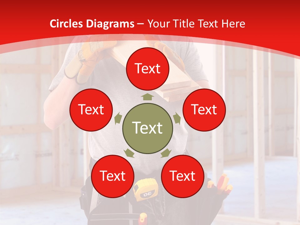 Development Man Contractor PowerPoint Template