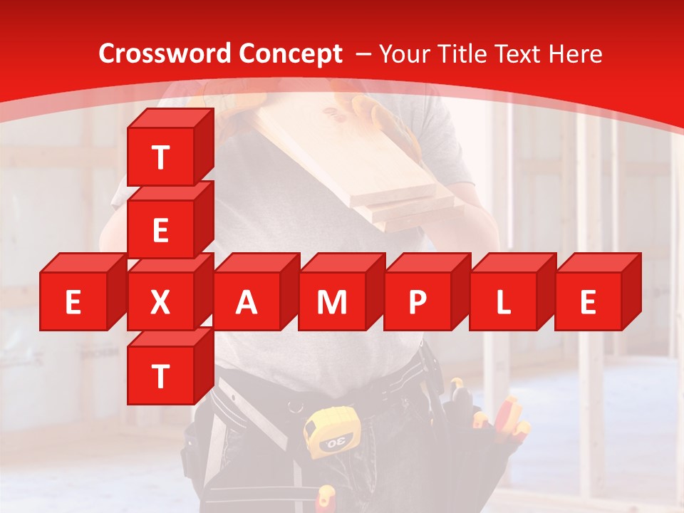 Development Man Contractor PowerPoint Template