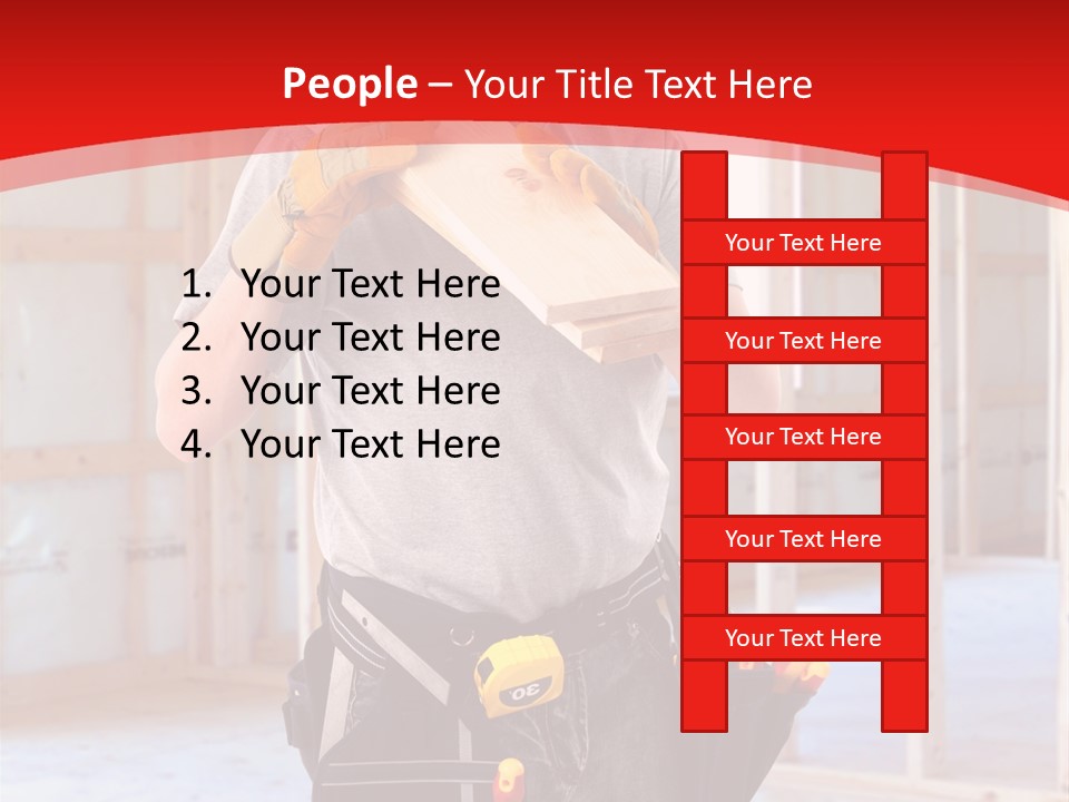 Development Man Contractor PowerPoint Template