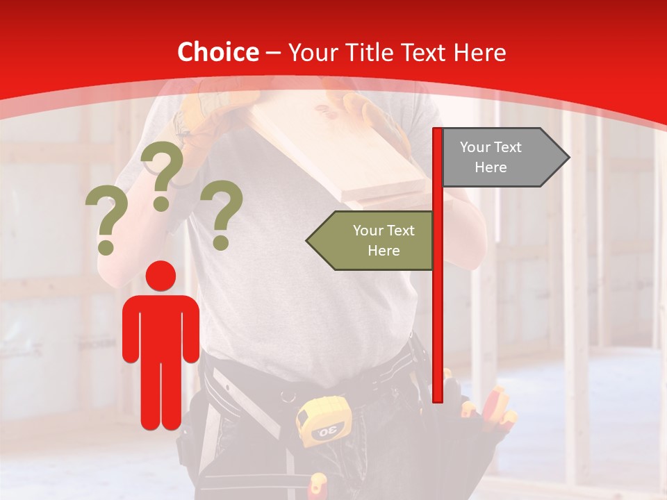 Development Man Contractor PowerPoint Template