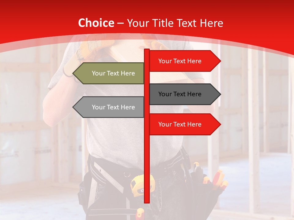 Development Man Contractor PowerPoint Template