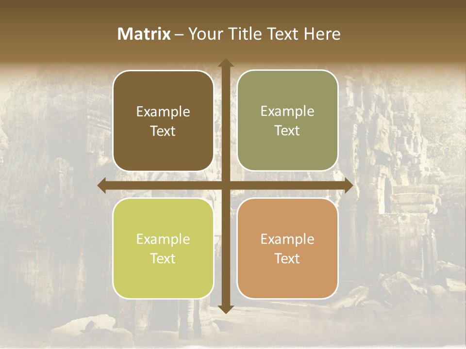 Archeology Wat Toned PowerPoint Template