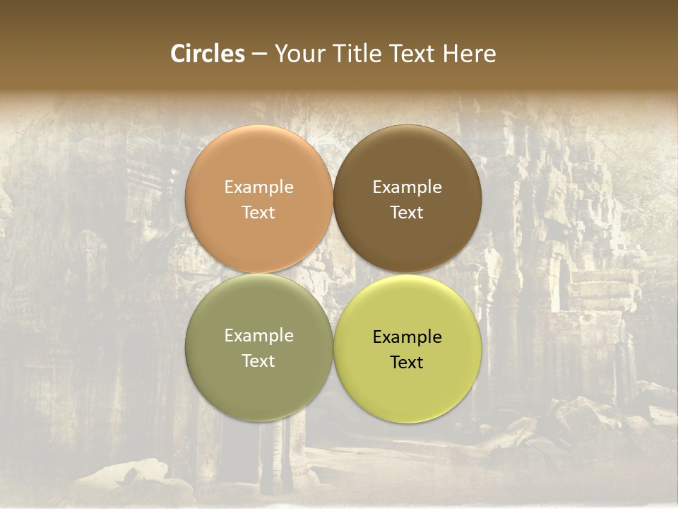 Archeology Wat Toned PowerPoint Template