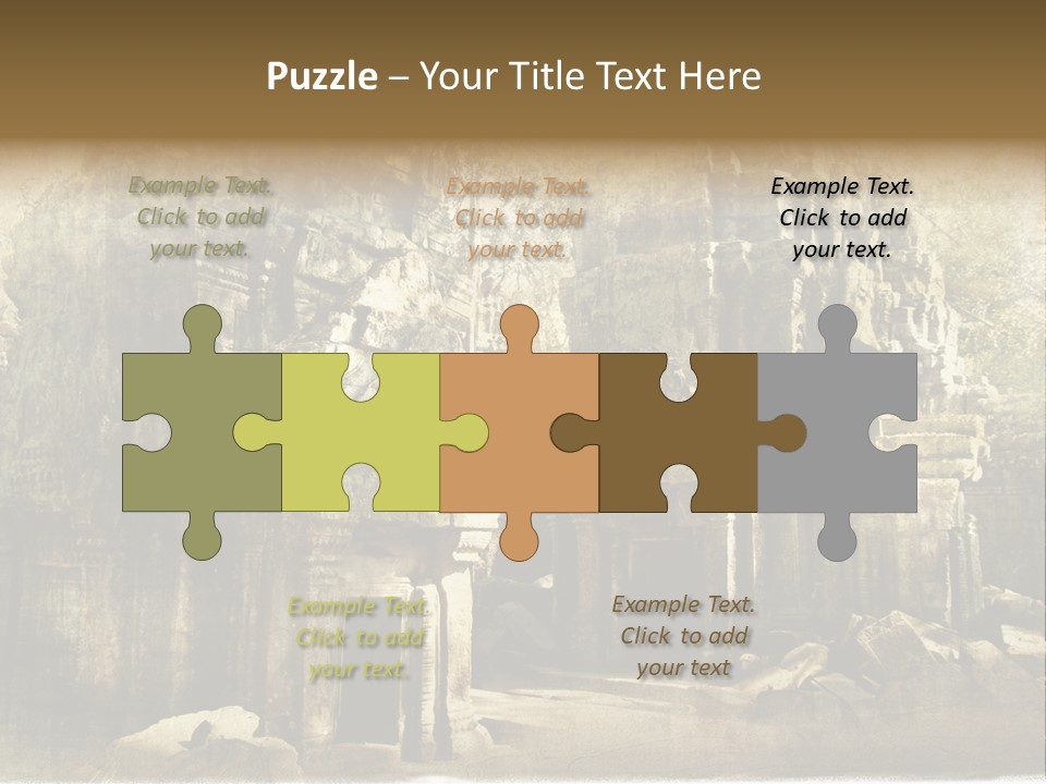 Archeology Wat Toned PowerPoint Template