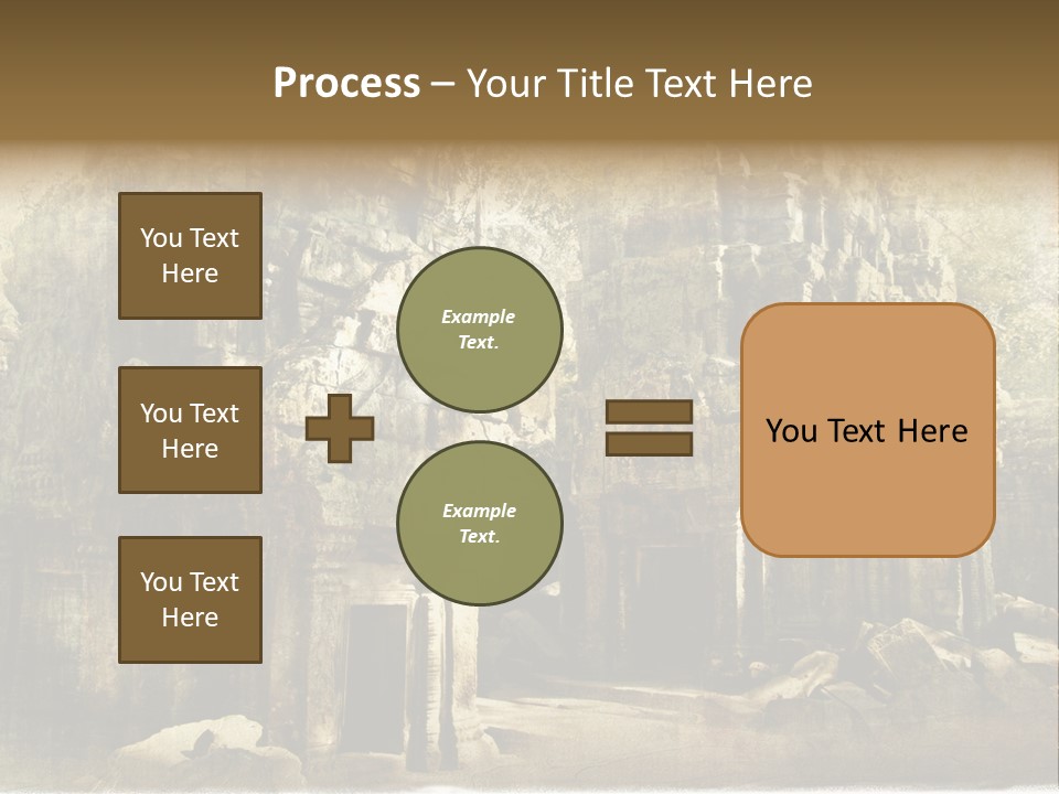 Archeology Wat Toned PowerPoint Template