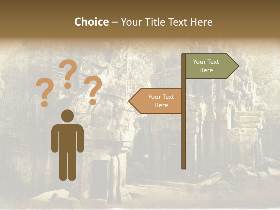 Archeology Wat Toned PowerPoint Template