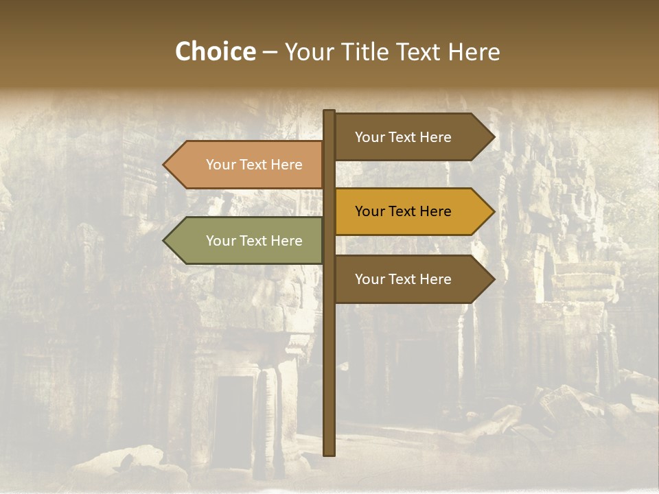 Archeology Wat Toned PowerPoint Template