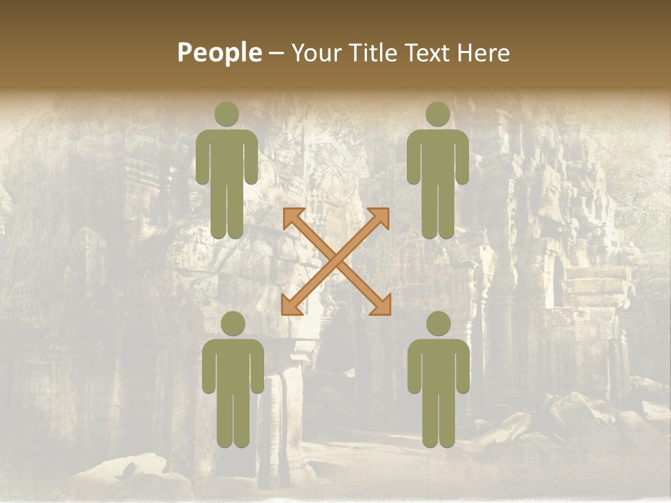Archeology Wat Toned PowerPoint Template