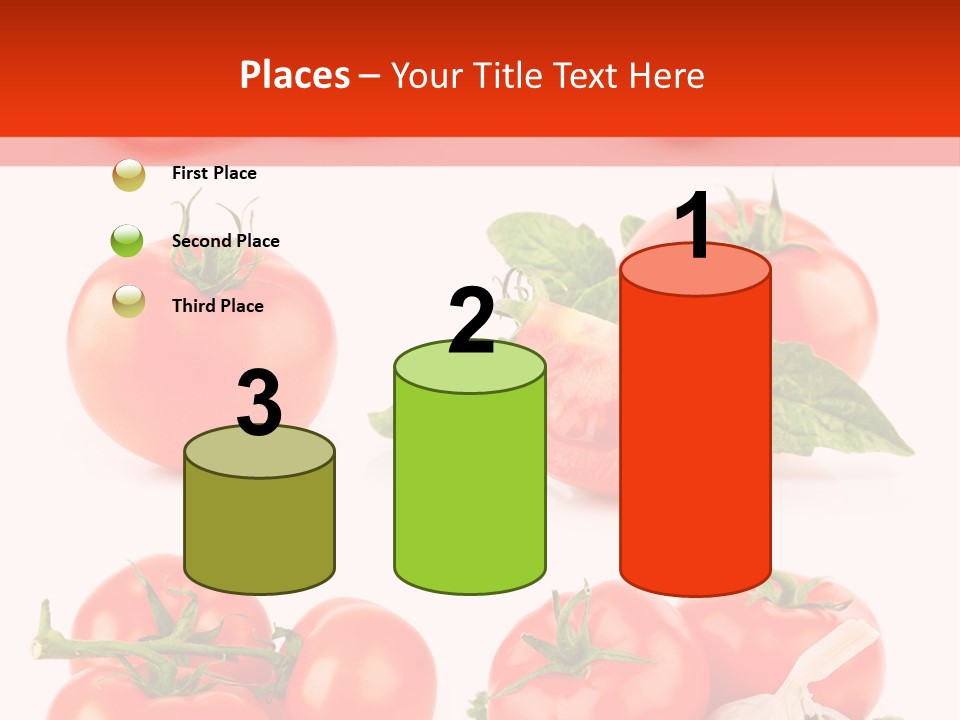 Leaf Cut Food PowerPoint Template