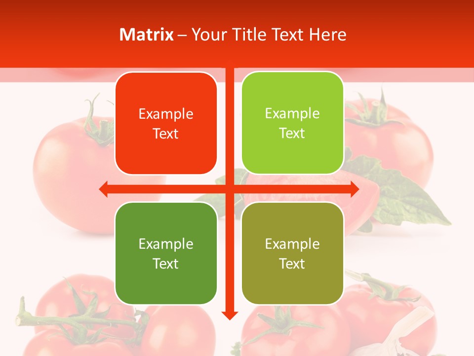 Leaf Cut Food PowerPoint Template