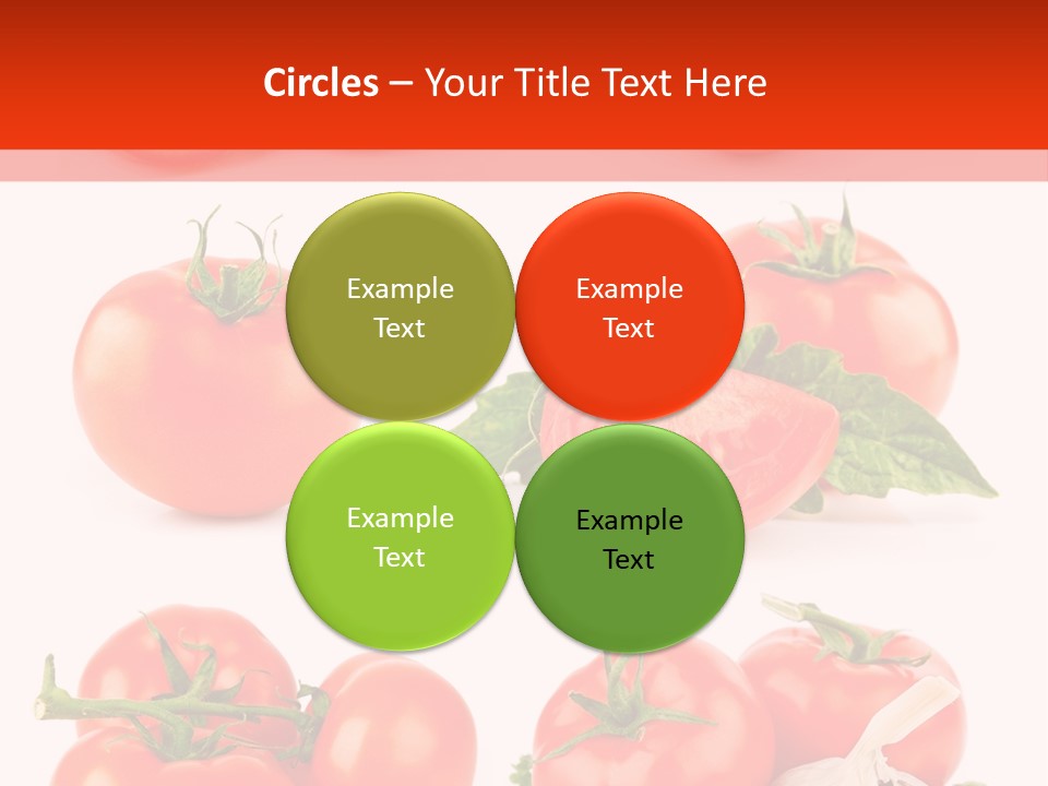 Leaf Cut Food PowerPoint Template