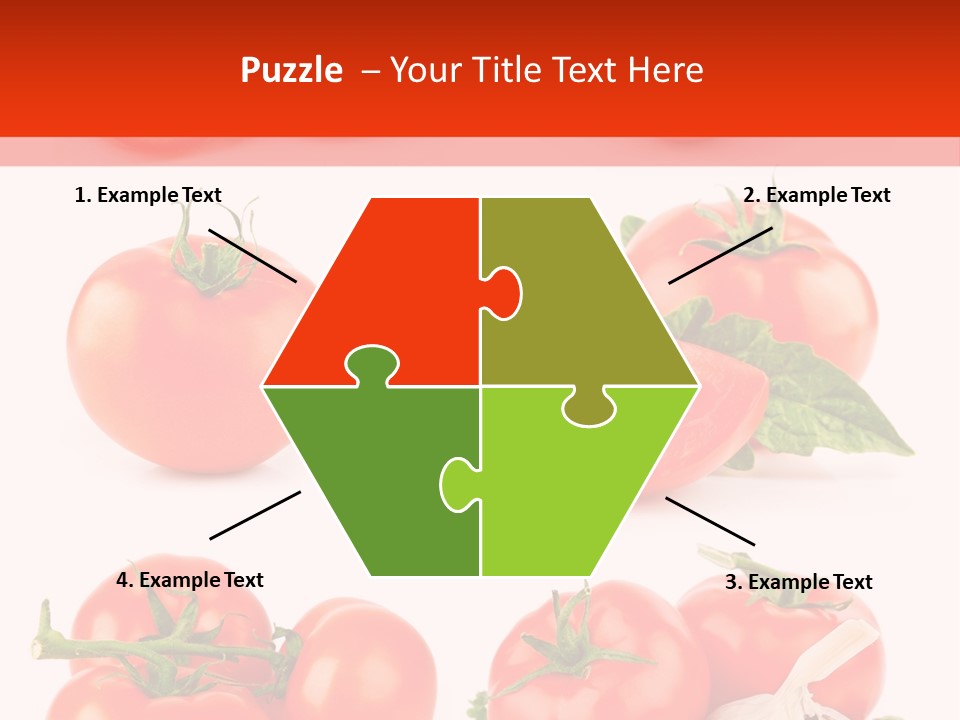 Leaf Cut Food PowerPoint Template