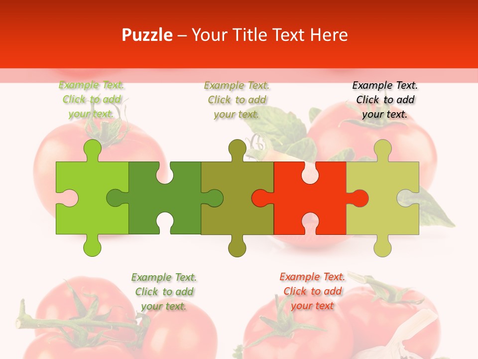 Leaf Cut Food PowerPoint Template