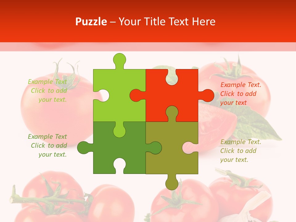 Leaf Cut Food PowerPoint Template