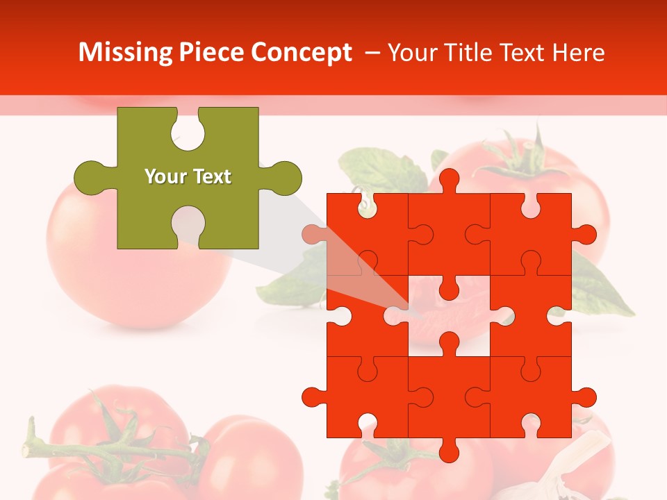 Leaf Cut Food PowerPoint Template