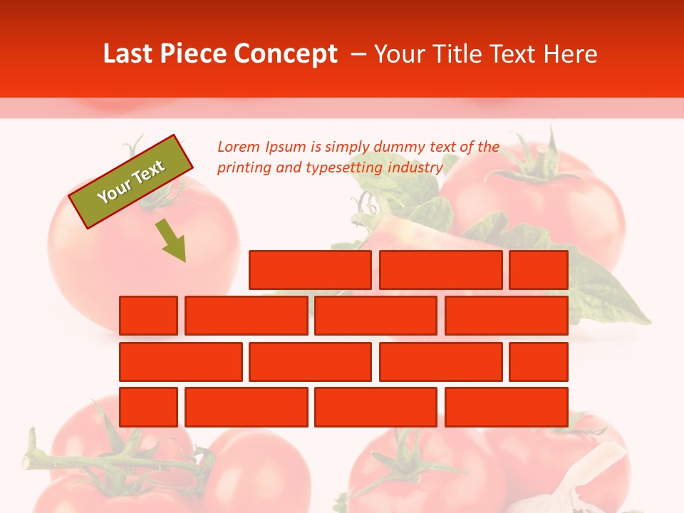 Leaf Cut Food PowerPoint Template