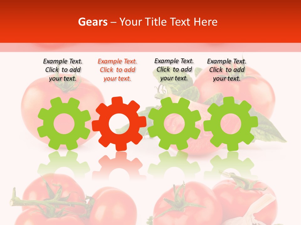 Leaf Cut Food PowerPoint Template