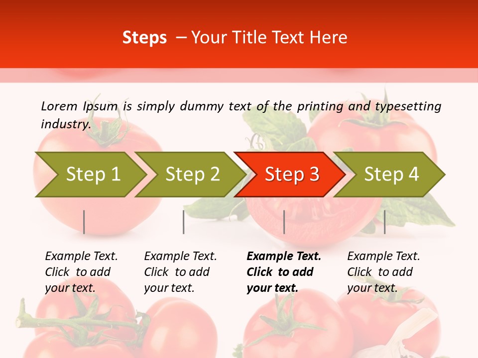 Leaf Cut Food PowerPoint Template
