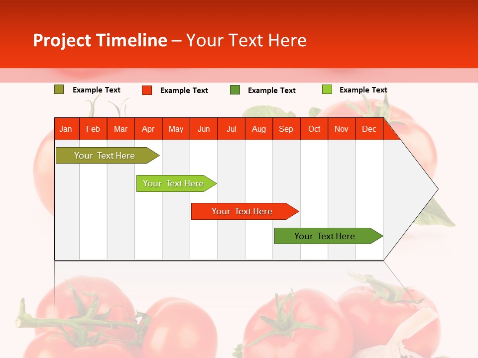 Leaf Cut Food PowerPoint Template