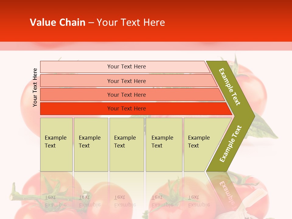 Leaf Cut Food PowerPoint Template
