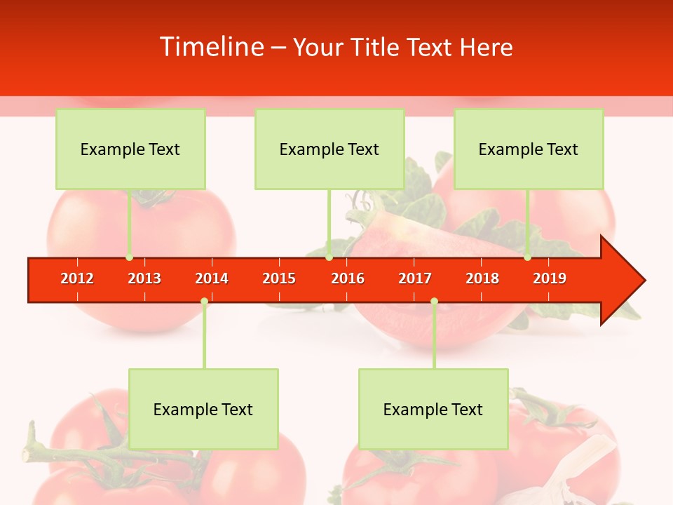 Leaf Cut Food PowerPoint Template