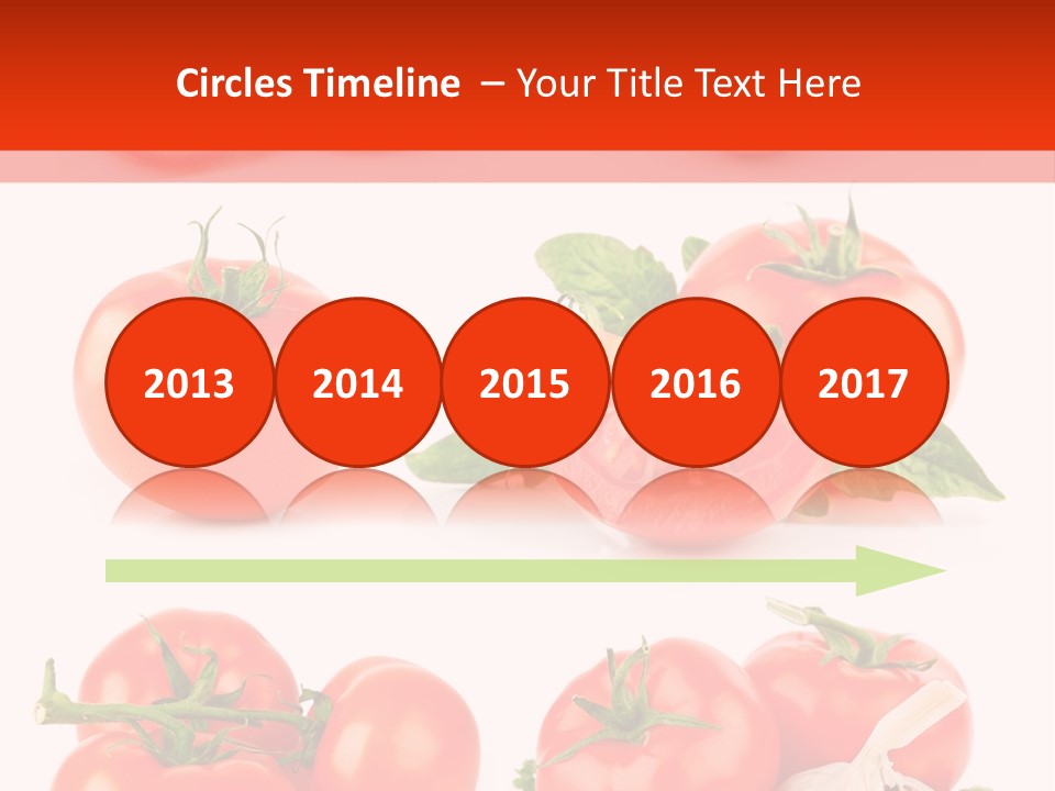 Leaf Cut Food PowerPoint Template