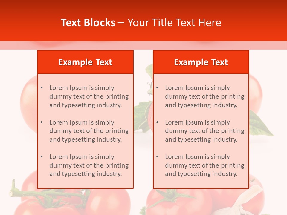 Leaf Cut Food PowerPoint Template
