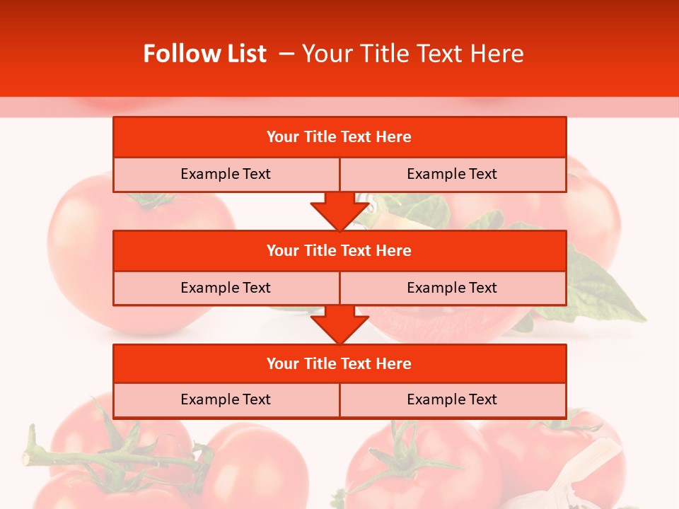 Leaf Cut Food PowerPoint Template