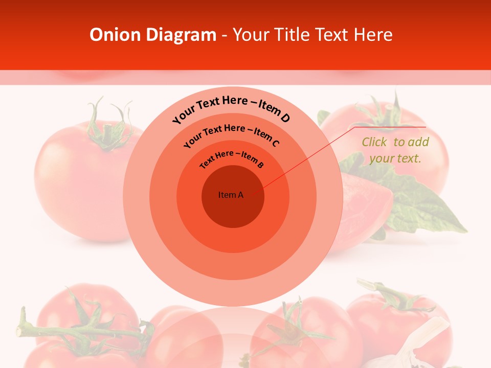 Leaf Cut Food PowerPoint Template