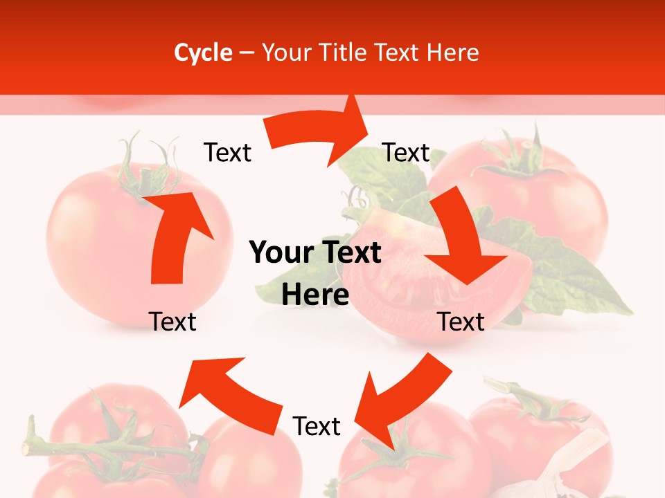Leaf Cut Food PowerPoint Template