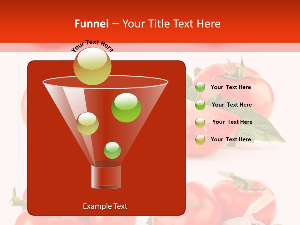 Leaf Cut Food PowerPoint Template