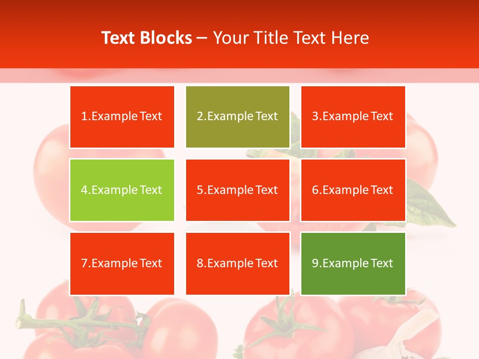 Leaf Cut Food PowerPoint Template